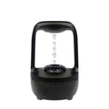 Black or white anti-gravity humidifier showing water droplet effect, with USB cable and 500ml water tank.