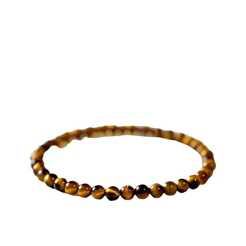 New Chinese Style geometric bracelet with tigereye stone beads in round design