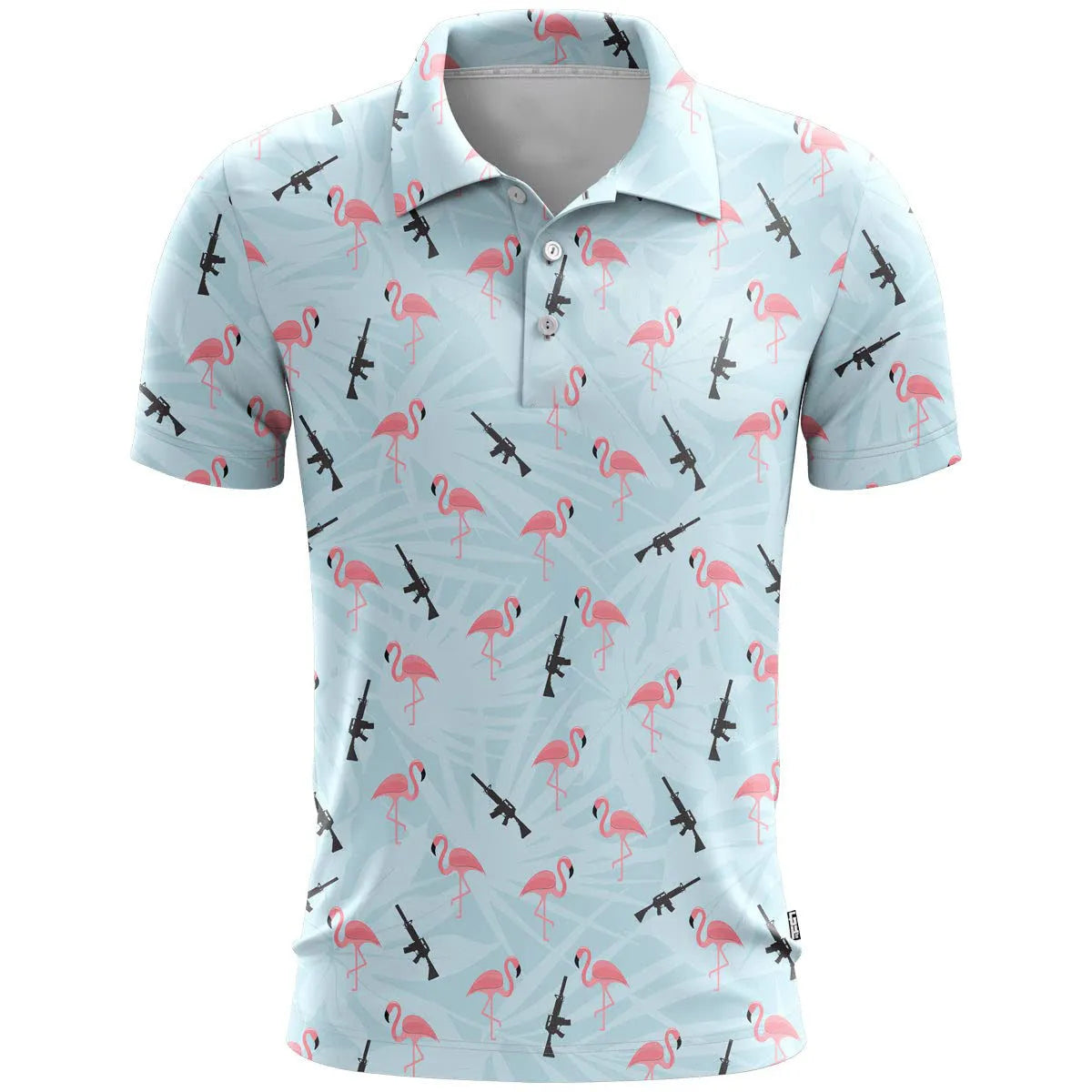 3D printed sports short sleeve shirt in polyester bird eye cloth with loose fit design