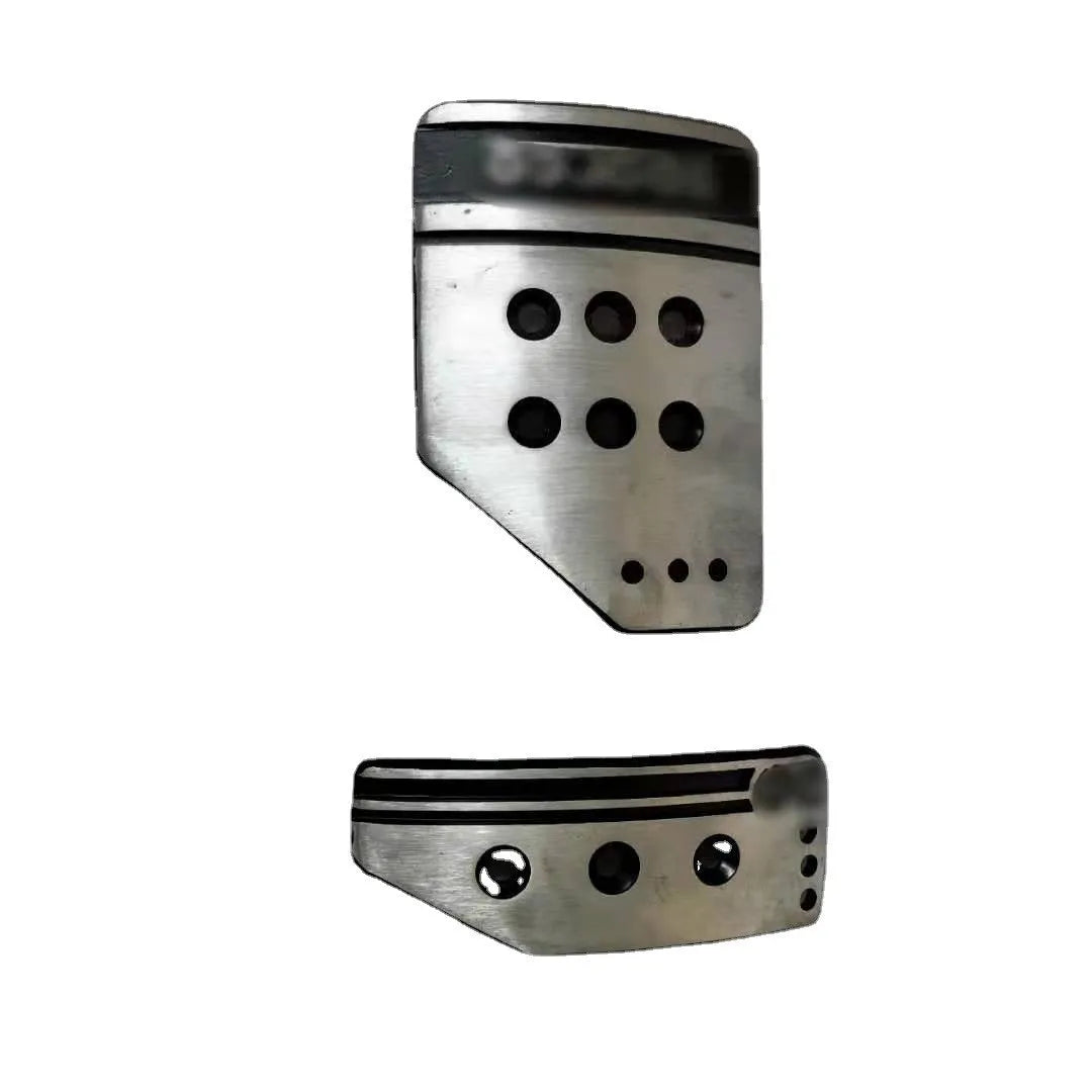 SPC branded aluminium alloy manual transmission car pedal set in grey or black