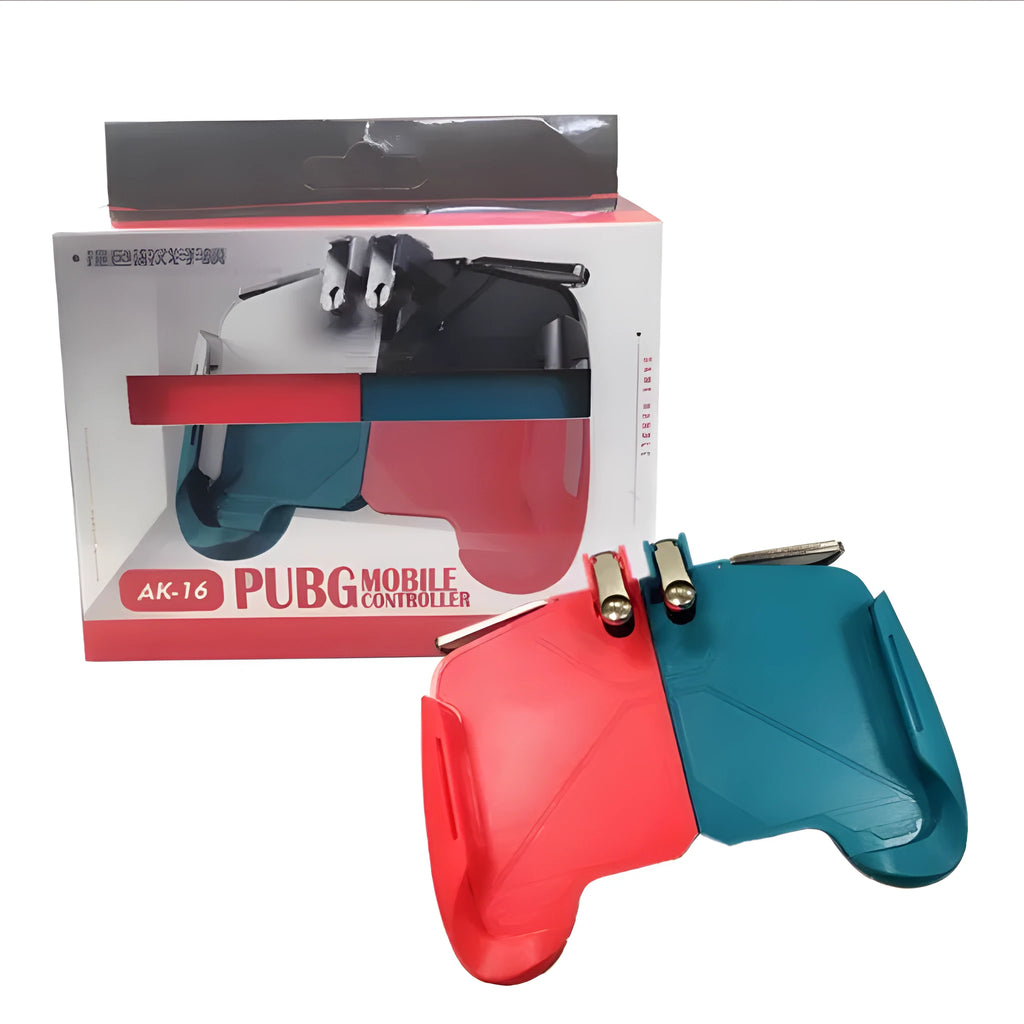 Extendable game controller with adjustable phone mount showing L1R1 trigger buttons in black colour option