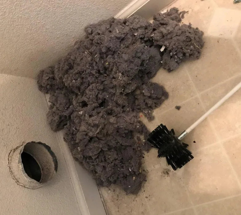 Flexible 600mm chimney cleaning brush with nylon bristles for dryer pipes and range hoods
