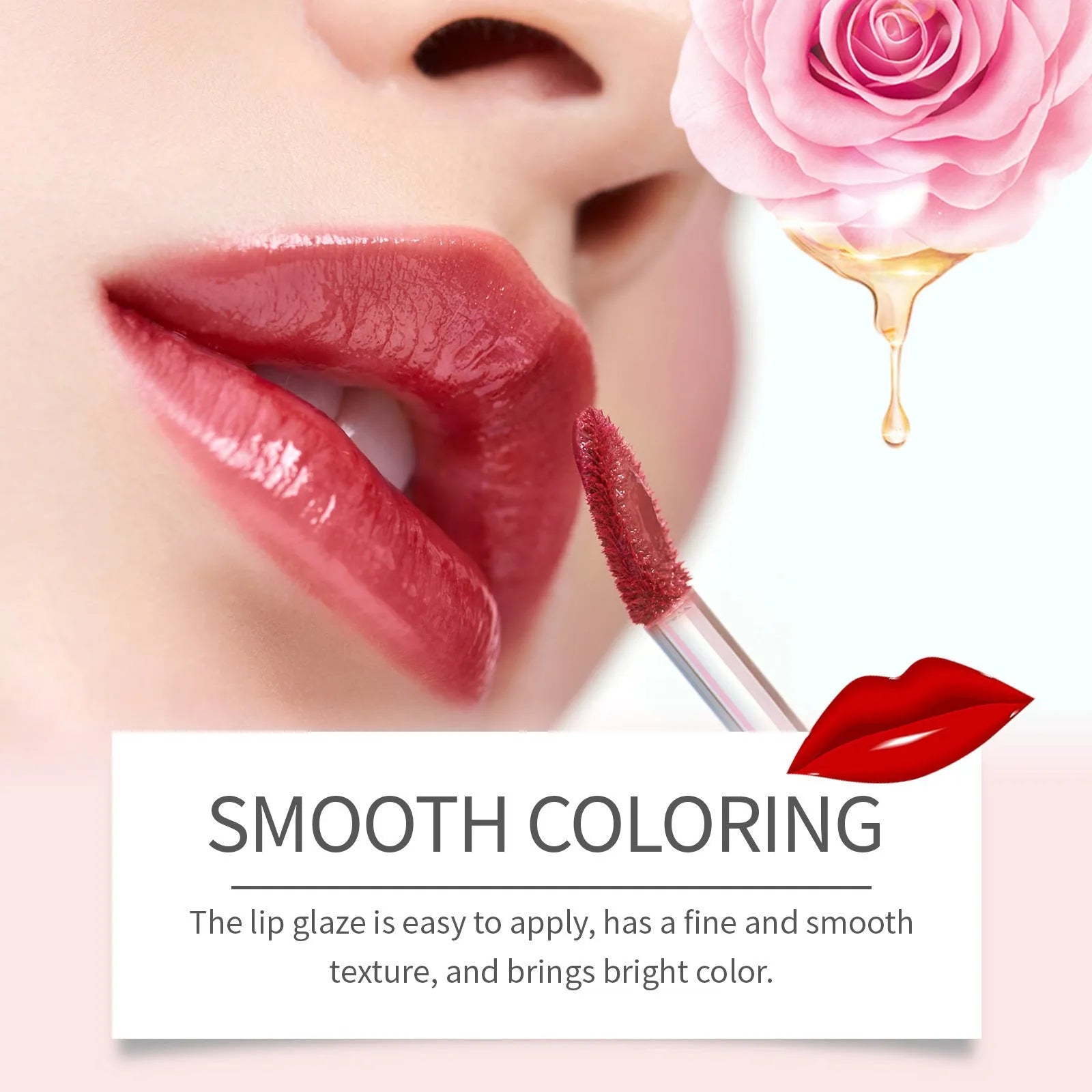 Double-headed lip liner and lip lacquer pen showing precision applicator tips for matte lip definition and colour