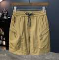 Men's camouflage cargo shorts with quick-dry cotton blend fabric and loose fit design