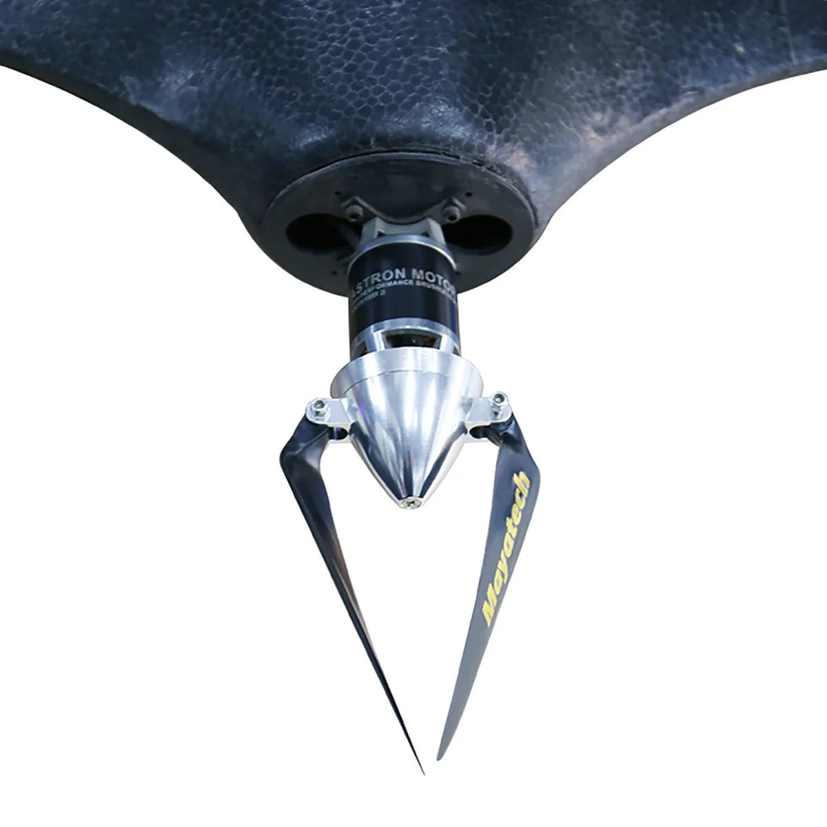 Black nylon glider noise reduction paddle with folding fittings, dimensions 12 by 6.5 centimetres.