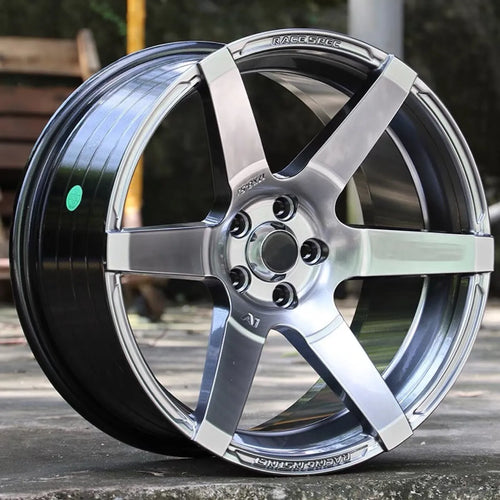 18-inch low-lying wide-sided concave car wheel modification in aluminium alloy with single tyre