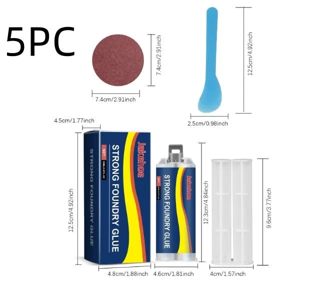 85ml metal repair sealant kit for steel copper aluminium with epoxy glue and tools