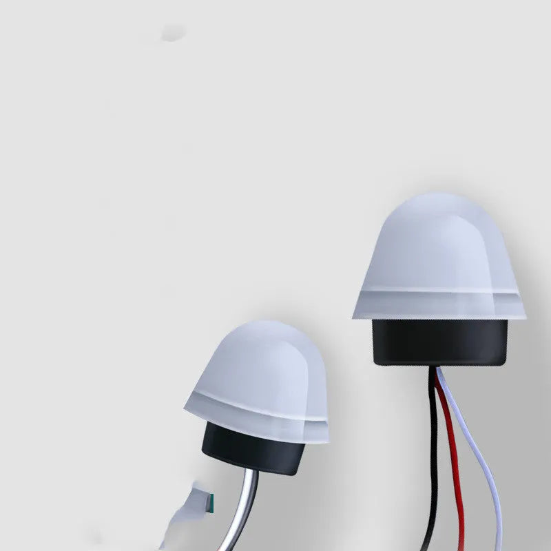 White automatic induction street lamp with 3-5 metre sensor range for 220V outdoor lighting