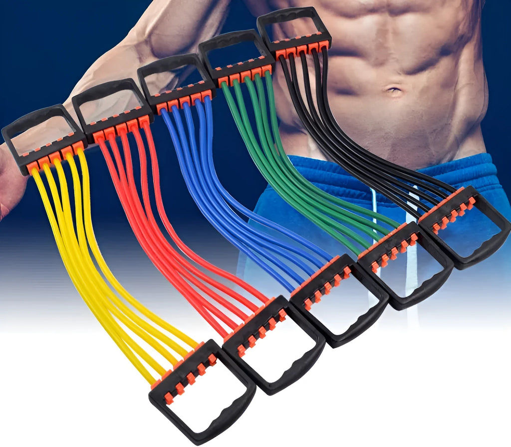 Rubber chest dilator in selected colour for arm muscle practice home gym expander