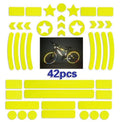Bicycle reflective safety tape with geometric grid pattern in four colour options