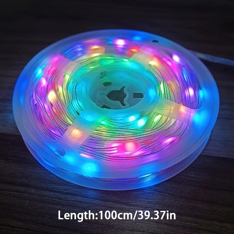 10 metre multi-colour LED party light string with 100 lights for festival decoration