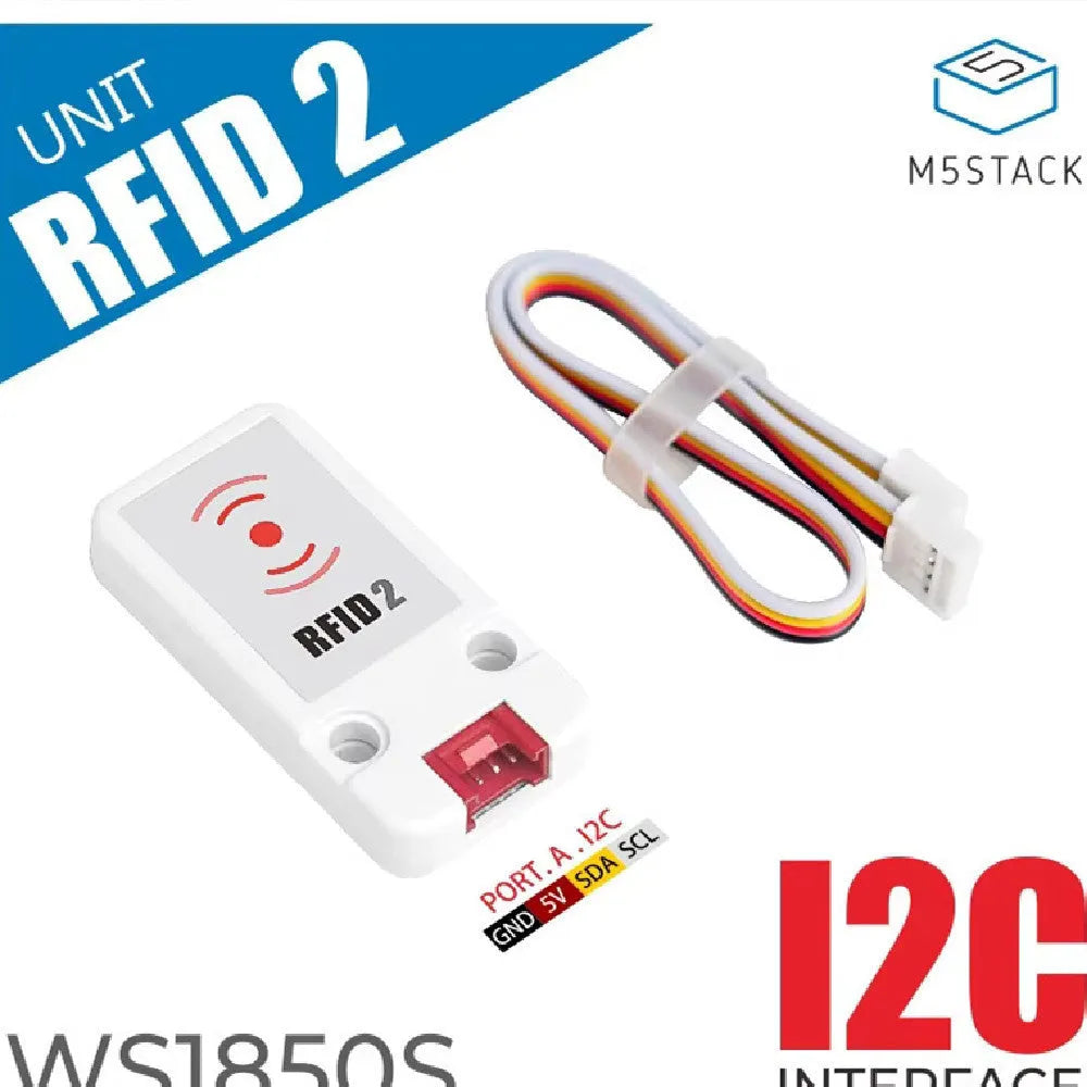 M5Stack WS1850S 13.56MHz RFID reader writer module with HY2.0 cable
