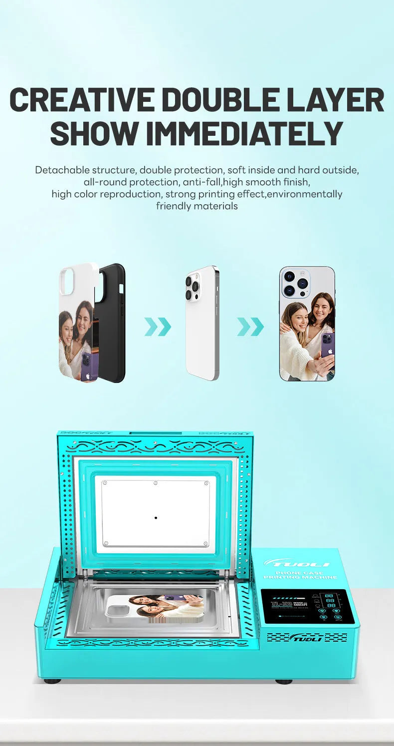 Metal phone case heat transfer printing machine for custom mobile covers