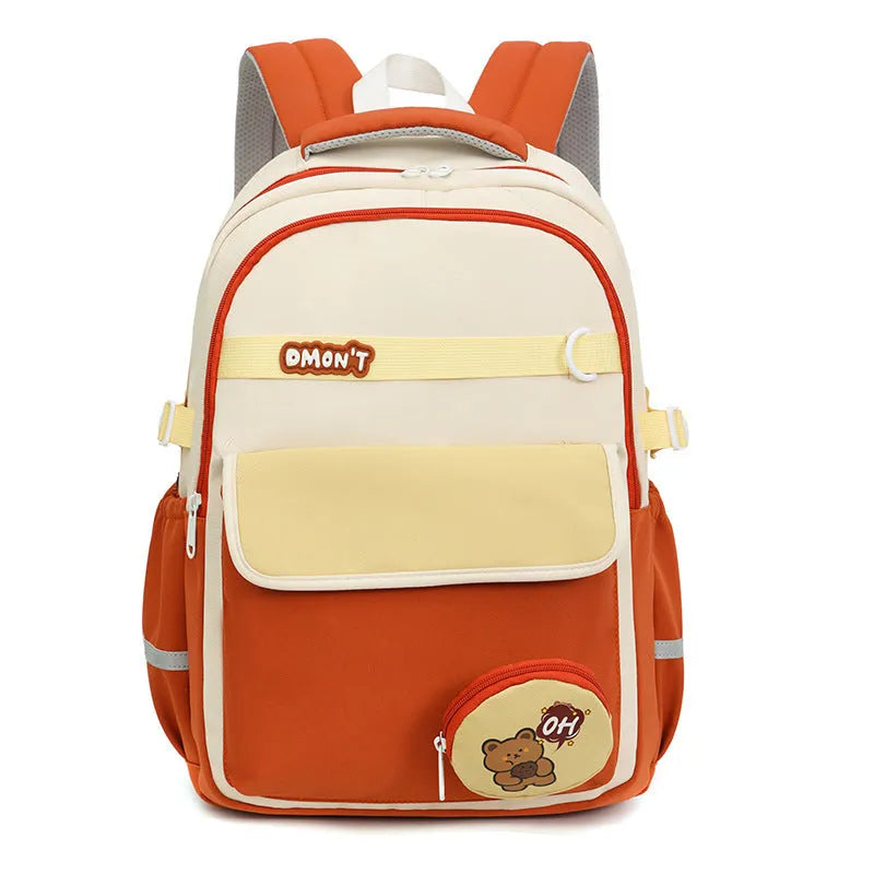 High school campus backpack 36-55L Oxford cloth curved shoulder strap six colours