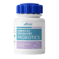 Bottle of pet probiotic tablets labelled 180 count for dog and cat digestive health