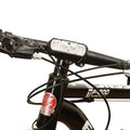 Black ABS bicycle headlight with XPG-LED lamp bead and rechargeable battery