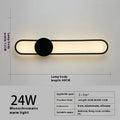 Modern minimalist circular wall lamp with 60cm iron shade and LED lighting