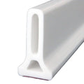 Flexible silicone bathroom waterproof strip in black colour showing water barrier installation