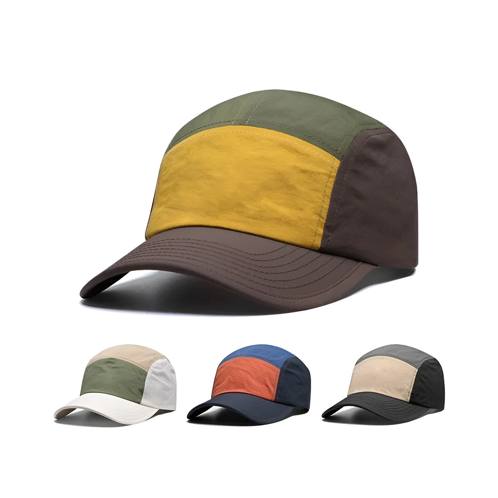 Men's quick-drying baseball cap with curved brim in four colour options
