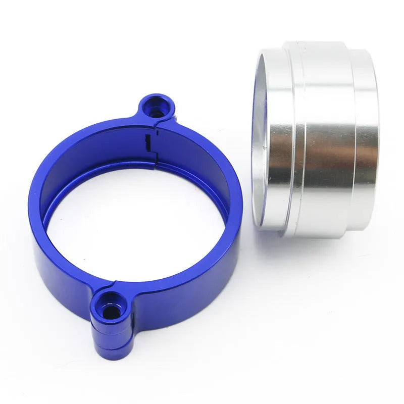Aluminium high-pressure turbine exhaust clamp for car modification in black