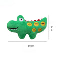 Plush cat toy shaped like animal with catnip for interactive pet play