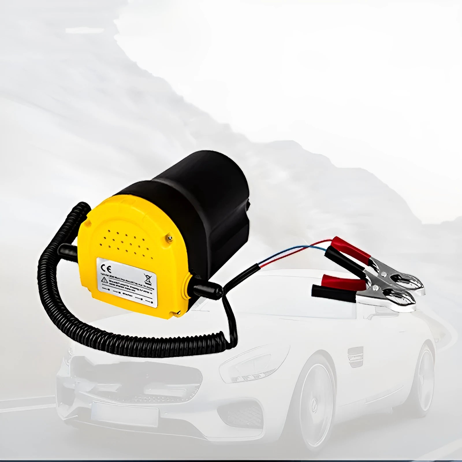 12V electric self-priming oil gear pump with plastic body for engine fluid transfer