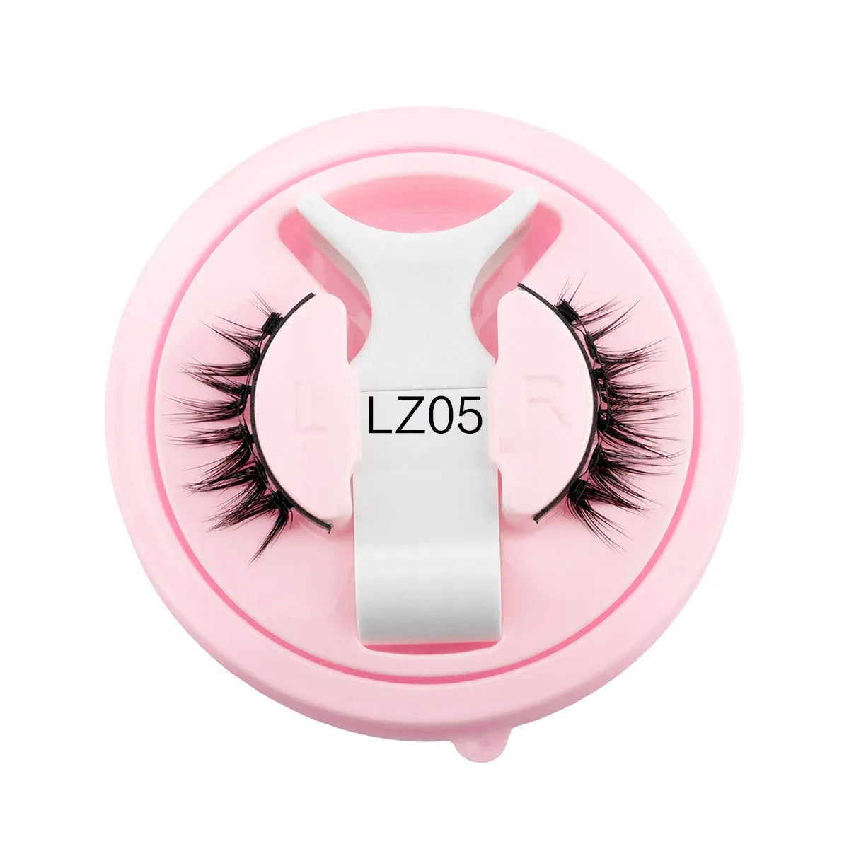 Reusable waterproof false eyelashes with thick artificial fibre construction and natural styling