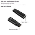 Aluminum alloy charging adapter body for electric shavers with USB C input in black or gray color