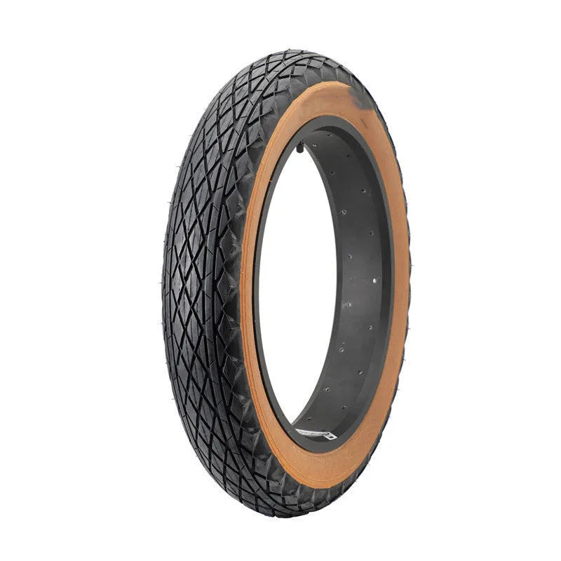 Brown rubber tyre with 20x4.0 inch dimensions for snowmobile and electric beach car replacement