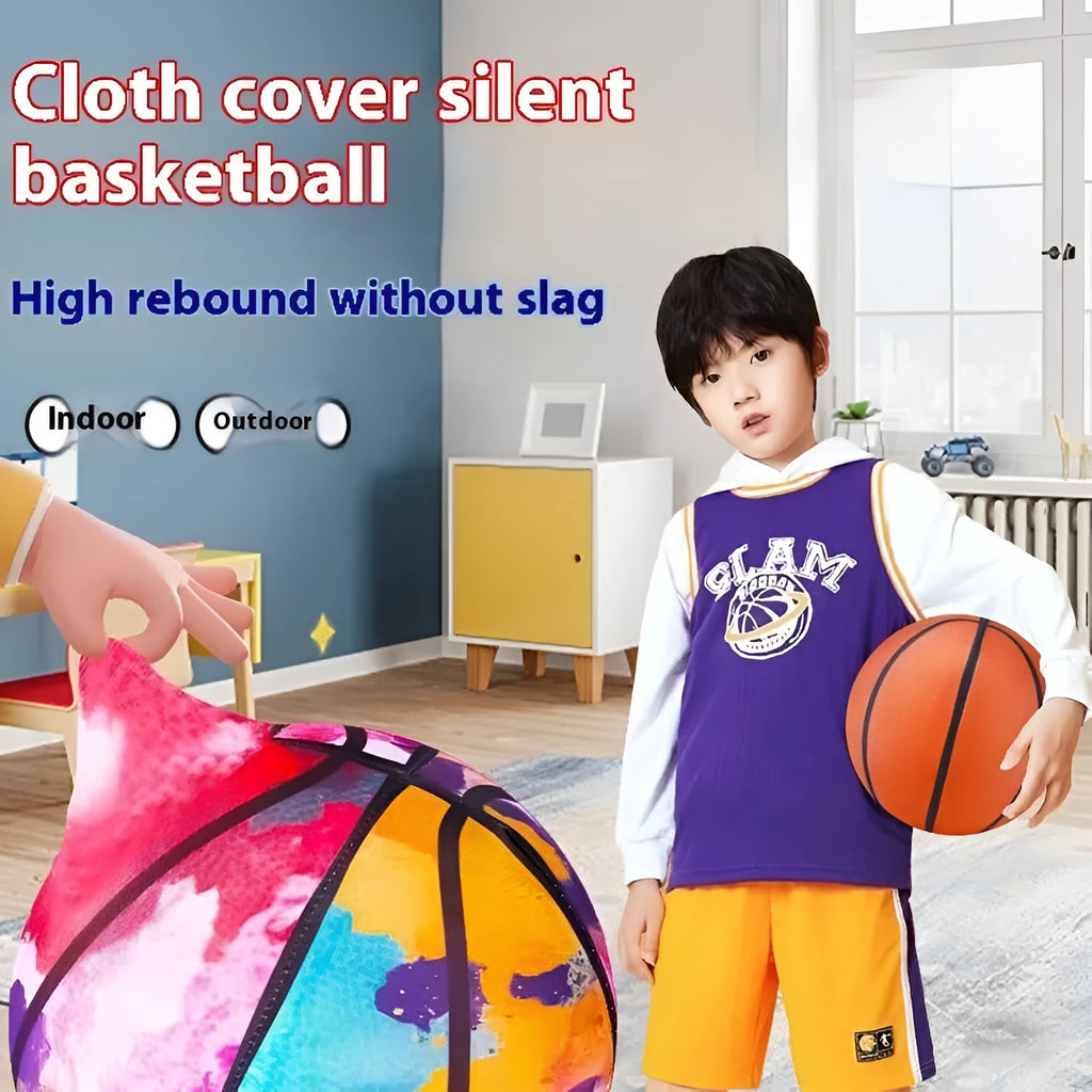 Silent basketball soft plastic indoor sports ball for children aged 0-3 years