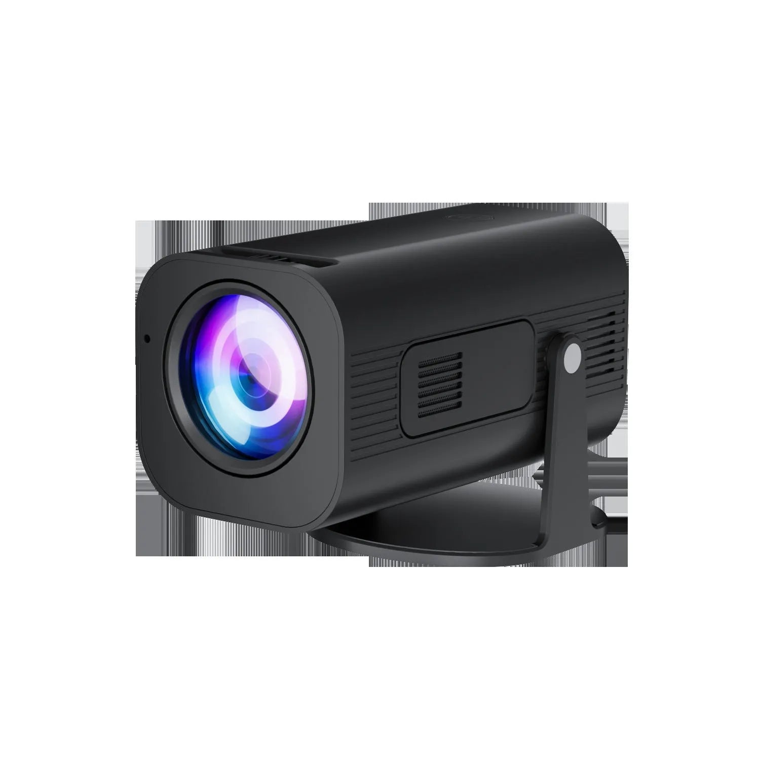 P330 portable mini projector in black or white with remote control and power cord