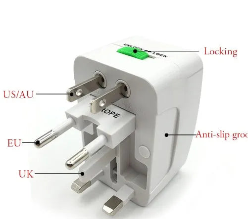 Multi-function universal conversion plug for travel measuring 73x50x39mm with global compatibility