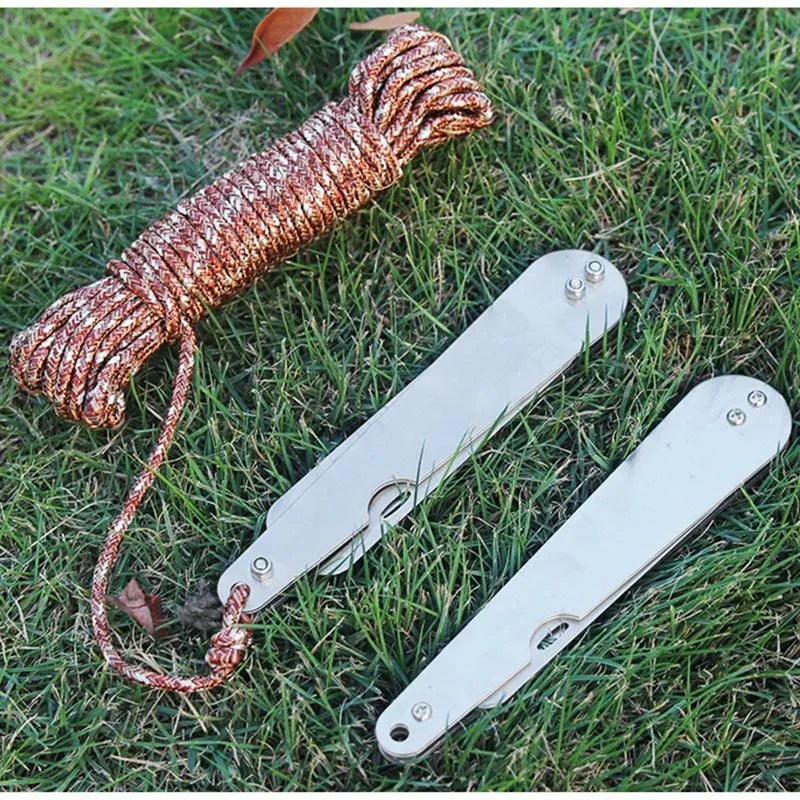 Foldable stainless steel water grass cutter knife with thick blade for fishing weed removal