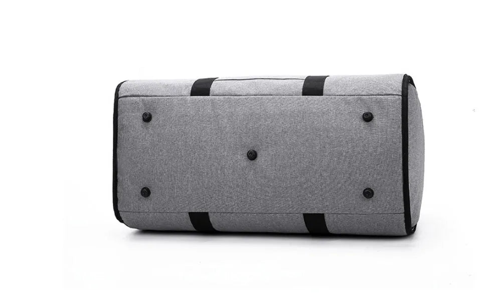 Medium cylinder travel bag in waterproof Oxford cloth with zipper opening and internal pocket