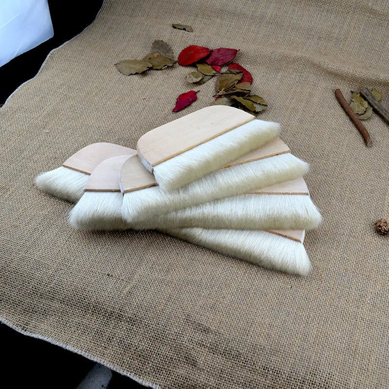 Wool art brush for mounting paste and board shading in picture colour