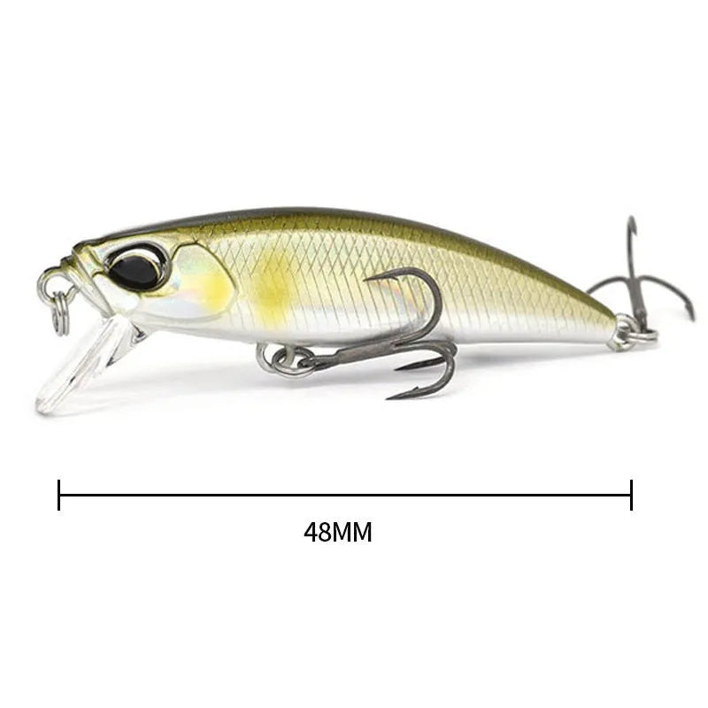 Japanese submerged Mino fishing lure for mandarin fish and snakehead, 48mm length