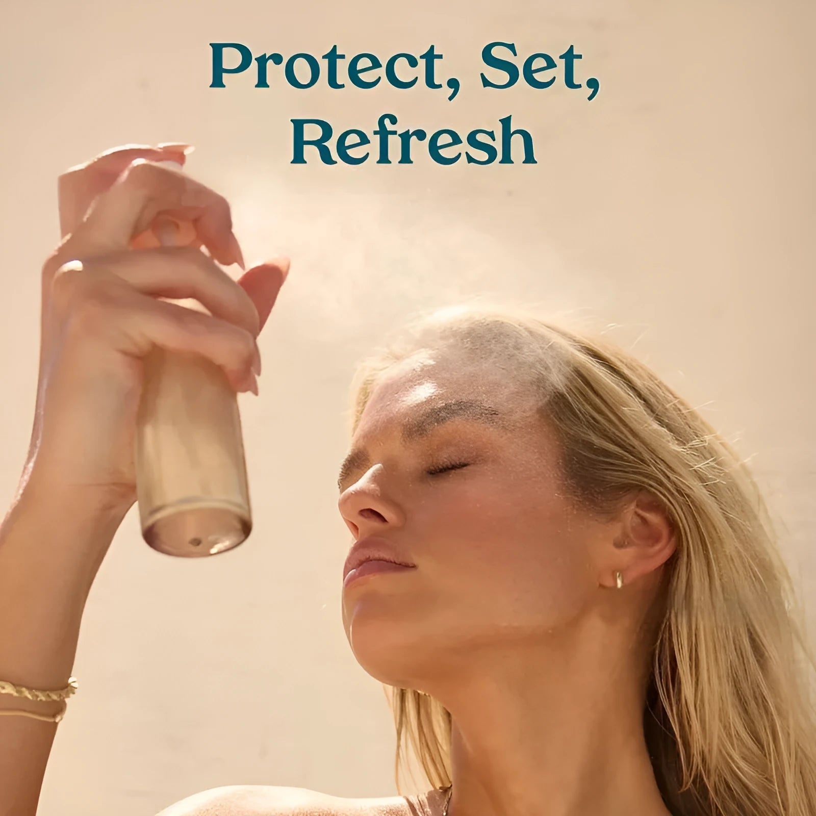 75ml makeup setting spray bottle with moisturising protective formula