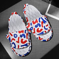 EVA shark slippers in various colours with open-toe design showing sizes 36-45