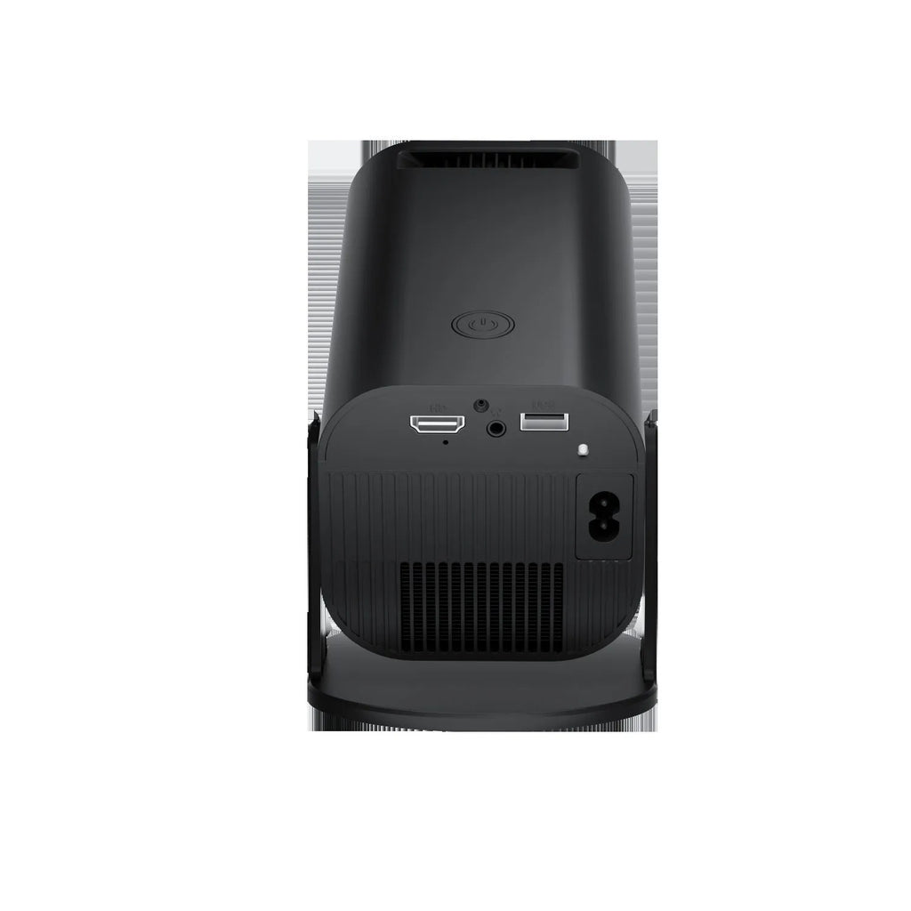 P330 portable mini projector in black or white with remote control and power cord