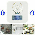 White carbon monoxide alarm for wall mounting detects CO gas from coal stoves
