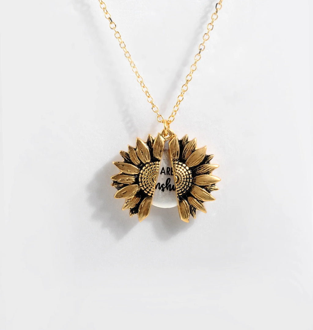 Flower Pendant Necklace Alloy Gold Silver Rose Gold Whip Chain Double Sided Clavicle Short Pendant 21-50cm Women's Fashion Layering Accessory Electroplated Natural Style