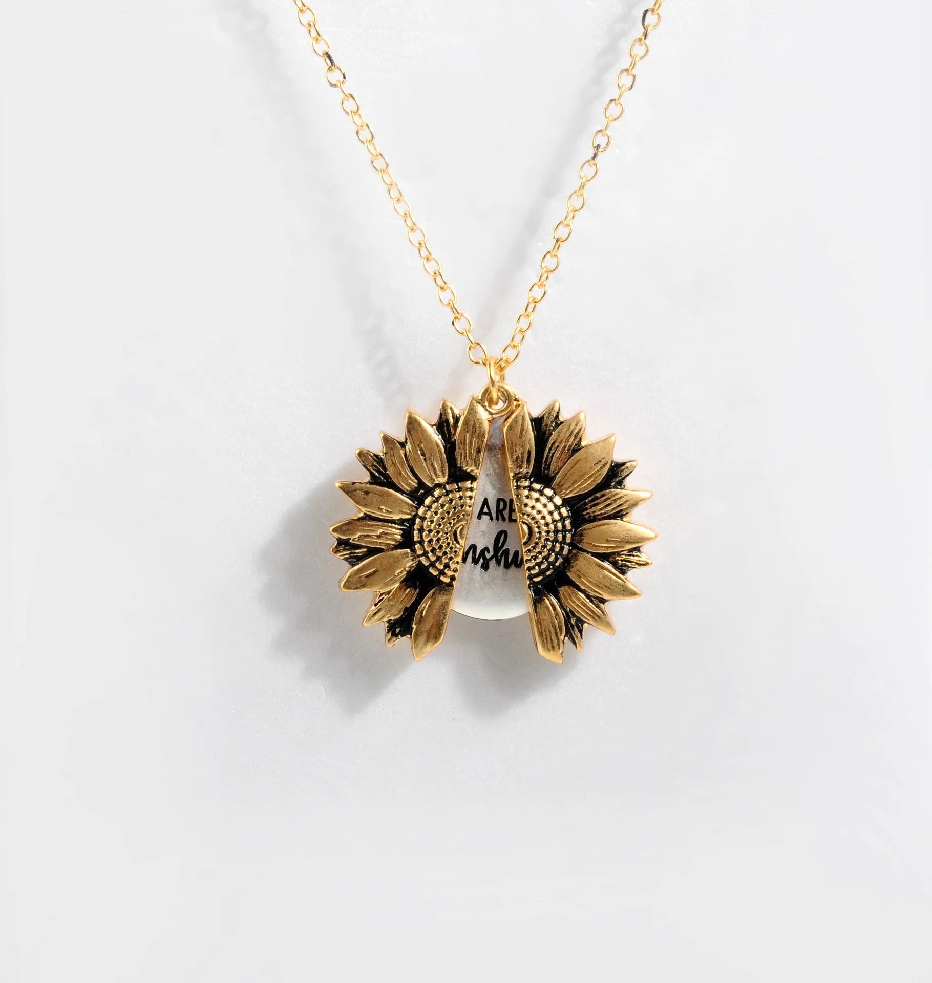 Flower Pendant Necklace Alloy Gold Silver Rose Gold Whip Chain Double Sided Clavicle Short Pendant 21-50cm Women's Fashion Layering Accessory Electroplated Natural Style