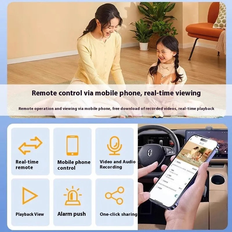 Wireless indoor surveillance camera with compact 1.2-inch ball design and self-contained mounting bracket