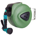 Automatic retractable hose reel with 10 metre PVC water pipe for car wash and garden use