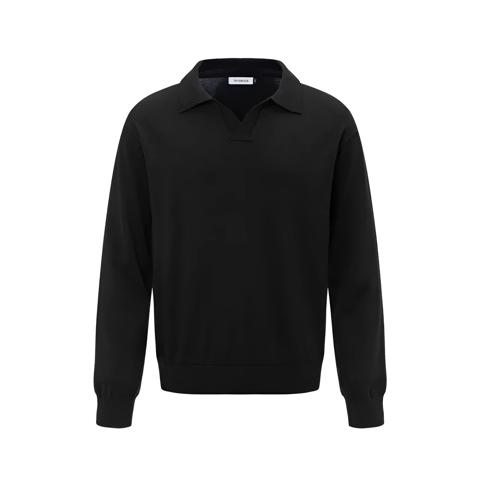 Loose pullover sweater in acrylic-blend fabric available in black, dark grey and creamy white