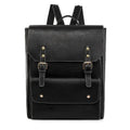 Korean retro backpack in soft PU material showing ventilation features and burden reduction design