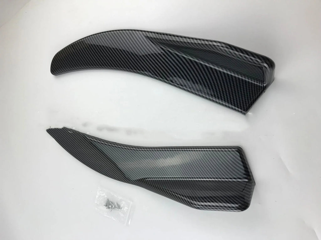 Car front and rear deflector light trim in carbon fibre finish for General Motors vehicles