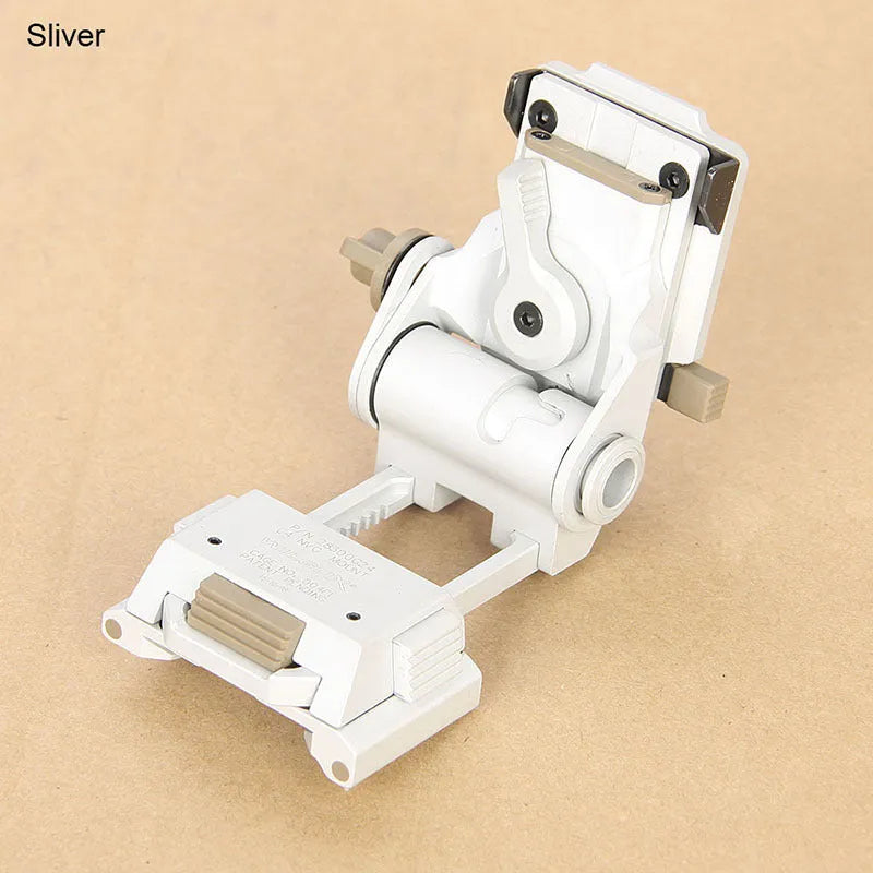 Dark earth coloured metal alloy L4 G24 night vision helmet mount with OPS-Core breakaway base