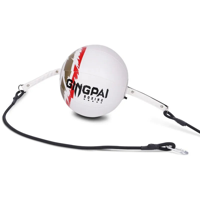Black hanging boxing speed ball made from PU material for reaction training