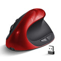 Vertical ergonomic computer mouse with wireless charging capability